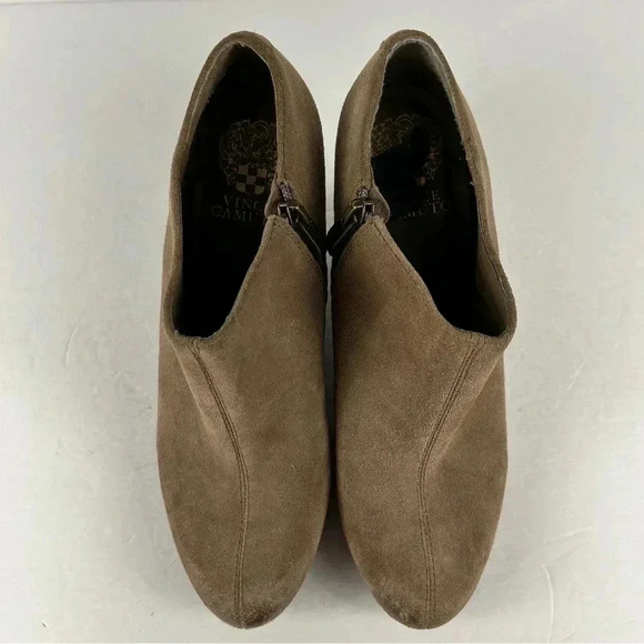 Vince Camuto wedge booties suede leather 8M *flaw - Picture 4 of 12